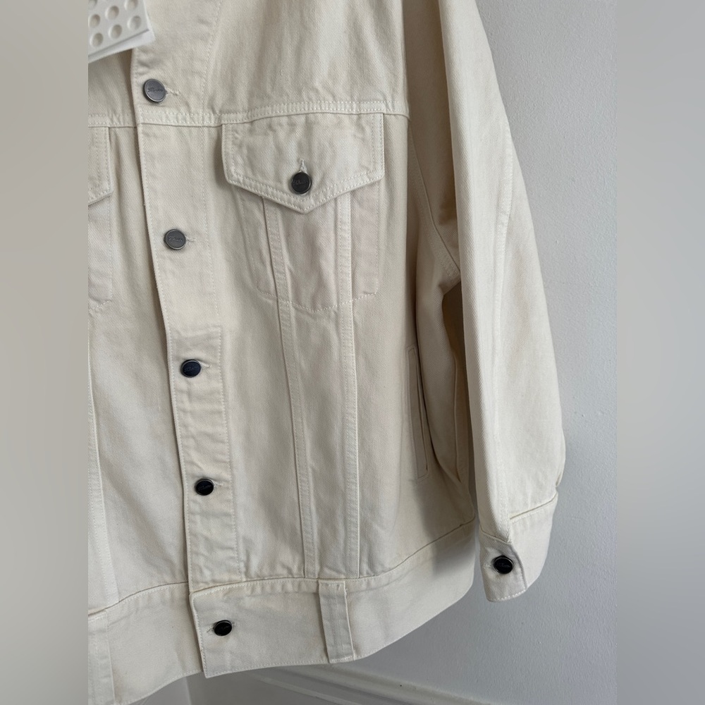 KHAITE Grizzo Cream Jean Jacket - Picture 6 of 9
